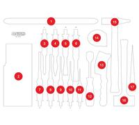 KS TOOLS Leere Schaumstoffeinlage zu 811.1017 811.1017-97