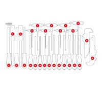 KS TOOLS Leere Schaumstoffeinlage zu 813.0042 813.0042-97