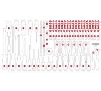 KS TOOLS Leere Schaumstoffeinlage zu 813.0146 813.0146-97
