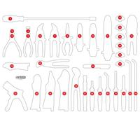 KS TOOLS Leere Schaumstoffeinlage zu 821.0034 821.0034-97
