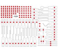 KS TOOLS Leere Schaumstoffeinlage zu 821.0142 821.0142-97