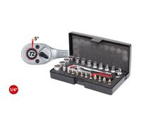 Ks tools Mini Caja de Juego Enchufes 1/4" Set Llaves Conexión, 26-tlg. 917.0626