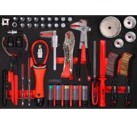 KS TOOLS Öl- / und Reifendienst-Satz in Schaumstoffeinlage, 43-tlg 811.0043