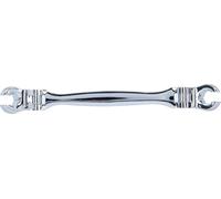 KS Tools Offener Doppel-Ringschlüssel, mit Doppelgelenk, 10x11 mm 518.0528