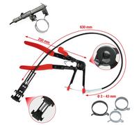 KS Tools Pinza Universal Para Abrazaderas De Manguera Con Cable Bowden, 630mm