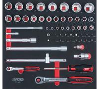 KS Tools Scs 1/4" + 1/2" Set de Llaves de Conexión, 57-tlg. En 2/3