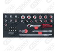 KS TOOLS Scs 3/8" Set de Llaves de Conexión, 36-tlg. En 1/3 Sistema de Repuestos
