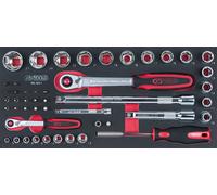 KS Tools Scs Chromeplus 1/4'' + 1/2" Set de Llaves de Conexión, 47-tlg. En 1/3