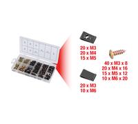 Ks tools Surtido Tuercas de Cuerpo&Tornillos, 170-tlg. 970.0530