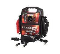 Ks Tools Ultimate Boost 550.1820 Arrancador/cargador De Baterías 12/24 V Con Pinzas, Pantalla Digital, Cables Reforzados 1000 V Y Protección 500 A, Para Gasolina Y Diésel