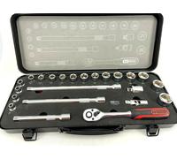 KS Tools Ultimateplus 3/8" Juego de Llaves Zócalo Trinquete Tubo Bolsa