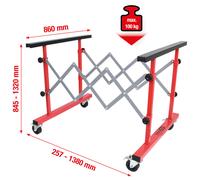 Ks Tools Universal Teleskop-Mehrzweckwagen, 500.8100
