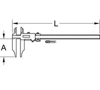 KS Tools Werkstatt-Messschieber Sin Punta Digital, 0-500mm (300.0562)