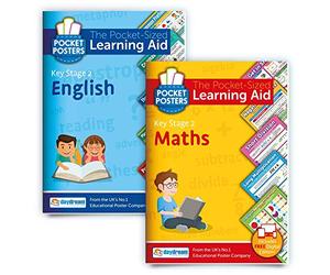 KS2 Matemáticas & Inglés Study Pack | Posters de bolsillo: Las guías de revisión de tamaño bolsillo | Especificación KS2 | Ediciones digitales GRATUITAS con más de 1,600 preguntas de evaluación