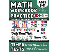 Ks2 Maths workbook Year 4 / Year 5 / Year 6 / Addition, Subtraction, Multiplication, Division , Maths Book for 8-11 Year Olds: Add, Subtract, ... and Revision ( Ages 8-11 ), Grade 3-5