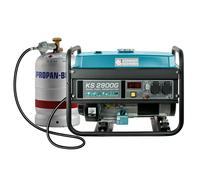 KS2900G Generador de Energía Generador 6,5PS Gasolina Gas LPG 2,9KW 2x 16A 230V