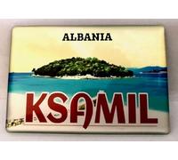 Ksamil Albania - Imán para nevera, recuerdo de viaje, imán de Fridge