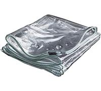 ksamwjf Lona impermeable de PVC transparente para construcción al aire libre, protección contra la lluvia, ventana de balcón, impermeable, protección solar, película de plástico transparente con