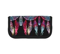 KSANNNS Estuche de lona con estampado de corazón y pulmones, estuche duradero para lápices de aprendizaje y cosméticos, Atrapasueños colorido, Talla única, Neceser