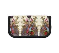 KSANNNS Estuche de lona con estampado de corazón y pulmones, estuche duradero para lápices de aprendizaje y cosméticos, Pulmones de corazón, Talla única, Neceser