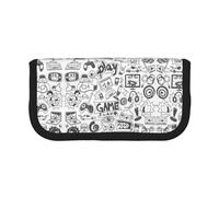 KSANNNS Estuche de lona con estampado de girasol, estuche duradero para lápices de aprendizaje y cosméticos, Videojuegos para niños, Talla única, Neceser