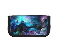 KSANNNS Estuche de lona con estampado de hongos rojos y blancos, estuche duradero para lápices de aprendizaje y cosméticos, Gráficos 3D Universe Space, Talla única, Neceser