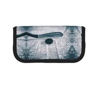 KSANNNS Estuche de lona impreso con diseño de faro de playa, estuche duradero para lápices de aprendizaje y cosméticos, Hockey Sports, Talla única, Neceser