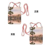 KSANNNS La bolsa de mensajero estampada compacta y ligera de Africa Tree es adecuada para viajes diarios, viajes y compras, Pink, Talla única