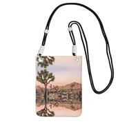 KSANNNS La bolsa de mensajero estampada compacta y ligera de Africa Tree es adecuada para viajes diarios, viajes y compras, Black, Talla única