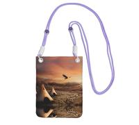 KSANNNS La bolsa de mensajero impresa compacta y ligera de Native American Tribes es adecuada para viajes diarios, viajes y compras, Purple, Talla única