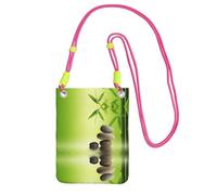 KSANNNS La bolsa de mensajero Zen Stone Spa compacta y ligera es adecuada para viajes diarios, viajes y compras, fucusia, Talla única