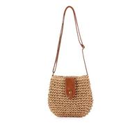 KSBBHDS 1 Bolsa De Playa Tejida De Paja, Bolsa De Cuerpo Cruzado Simple Y Versátil, Bolsa Tejida A Mano, Accesorios Para Mujeres.