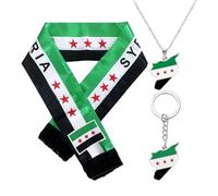 KSBBHDS 2 Bufandas, 1 Llavero Y 1 Collar, Accesorios Temáticos Sirios, Recuerdos De Fiesta.
