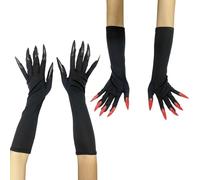 KSBBHDS 2 Guantes Creativos Dobles, Accesorios De Juego De Roles, Accesorios para Ropa De Maquillaje, Guantes De Personalidad Retro.