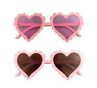 KSBBHDS 2 Piezas De Gafas En Forma De Corazón, Gafas Para Niños De Moda, Gafas De Sol Lindas Y Simples, Accesorios De Ropa.