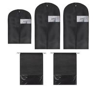 KSBBHDS 3 Piezas De Cubierta De Polvo De Ropa Y 2 Piezas De Bolsa De Polvo De Zapatos, Cubierta Protectora Impermeable, Accesorios De Almacenamiento De Ropa Y Suministros De Acabado De Ropa.
