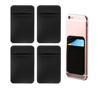KSBBHDS 4 pegatinas para la espalda del teléfono móvil, soporte para tarjetas, funda con soporte elástico para móvil