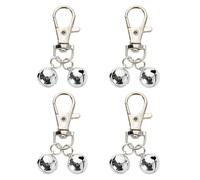 KSBBHDS 4 Piezas De Campanas De Metal, Campanas De Cuello De Mascotas, Accesorios De Joyería De Bricolaje, Accesorios De Cuello, Suministros para Mascotas.