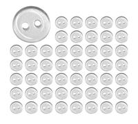 KSBBHDS 50 Piezas De Botones Transparentes Redondos De 10 Mm, Botones De Costura, Materiales De Artesanía De Bricolaje, Accesorios De Ropa.