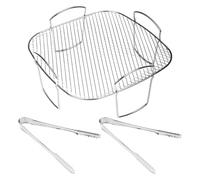 KSBBHDS Grilla De Acero Inoxidable De 1 Pieza Y Clips De Acero Inoxidable De 2 Piezas, Accesorios De Freidora De Aire, Accesorios De Cocina, Herramientas De Cocina.