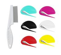 KSBBHDS Mini Cuchillos De 6 Piezas Y Un Peine De Mascotas De 1 Pieza, Suministros para El Cuidado del Cabello para Mascotas, Herramientas De Aseo De Mascotas.