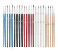 KSBBHDS Pen A 30 Piezas De Nylon Gancho, Cepillo De Detalles Multifuncional, Accesorios De Pintura De Arte Reutilizables, Bricolaje, Regalo De Estudiantes De Arte.