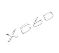 KSCZCB Coche Emblema para Volvo XC60, Emblema Pegatinas de Letras Fender Trunk Insignia Pegatina para Carroceria Decal Logo Reemplazo Accesorios,XC60-Silver