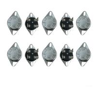 KSD302X - Interruptor de temperatura bimetálico de 4 pines, 20 A, 250 V, -30 °C a 350 °C, reiniciable manualmente para microondas, hervidor de agua y frigorífico, 10 unidades (105°)