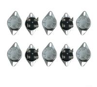 KSD302X - Limitador de temperatura bipolar de 4 pines, 20 A, 250 V, manual, ajustable de -30 °C a 350 °C, termostato para microondas, hervidor de agua y frigorífico, 10 unidades (95°)