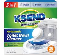 Ksend Limpiadores de inodoros - Paquete de 20, pastillas limpiadoras automáticas de inodoro