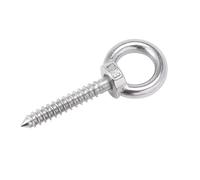 KSeSii 1/2 pieza de anillo de elevación de acero inoxidable 304, tornillo autorroscante, gancho autoperforante, anillo de ojo de oveja, tornillo de madera de audio M4-M12(50mm,M10(1pcs))