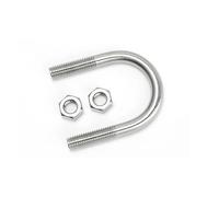 KSeSii 1/2 piezas de acero inoxidable 304 U-tornillo U-perno U-clip en U Extensión Tornillo/Clip de montaje Clip de fila(1set M6x89x109)