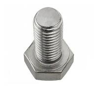 KSeSii 1/2 Uds tornillos de cabeza hexagonal externos con rosca izquierda M6 M8 M10 M12 304 tornillos de cabeza hexagonal exterior de rosca inversa de acero inoxidable(M12x25(1pcs))