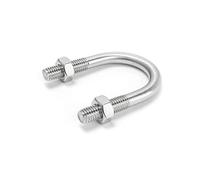KSeSii 1/2set M6 M8 304 Perno de hebilla en U de acero inoxidable Tornillo en U Abrazadera para tubos Clip en U Clip en U Clip en U con tuerca deflector Combinación (M8x45x72mm 1set)